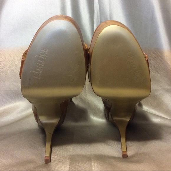 Charles by Charles David Rust Woven Platform High Heel Sandals Sz.8 - Picture 5 of 11